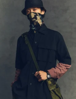 Shirts*Maharishi 4513 Advisor'S Overshirt Black Blk-108F