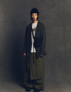 Cargo Pants*Maharishi 4588 Asym Cargo Hakama Pants Olive Og-107F