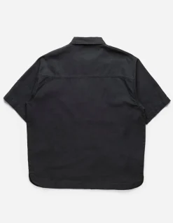 Shirts*Maharishi 4512 Asym Monk Shirt Black