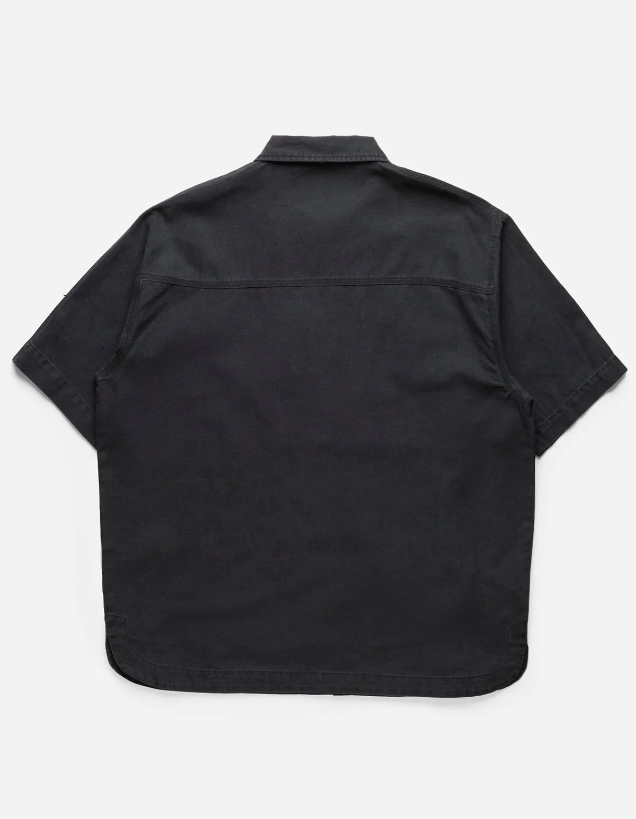 Shirts*Maharishi 4512 Asym Monk Shirt Black