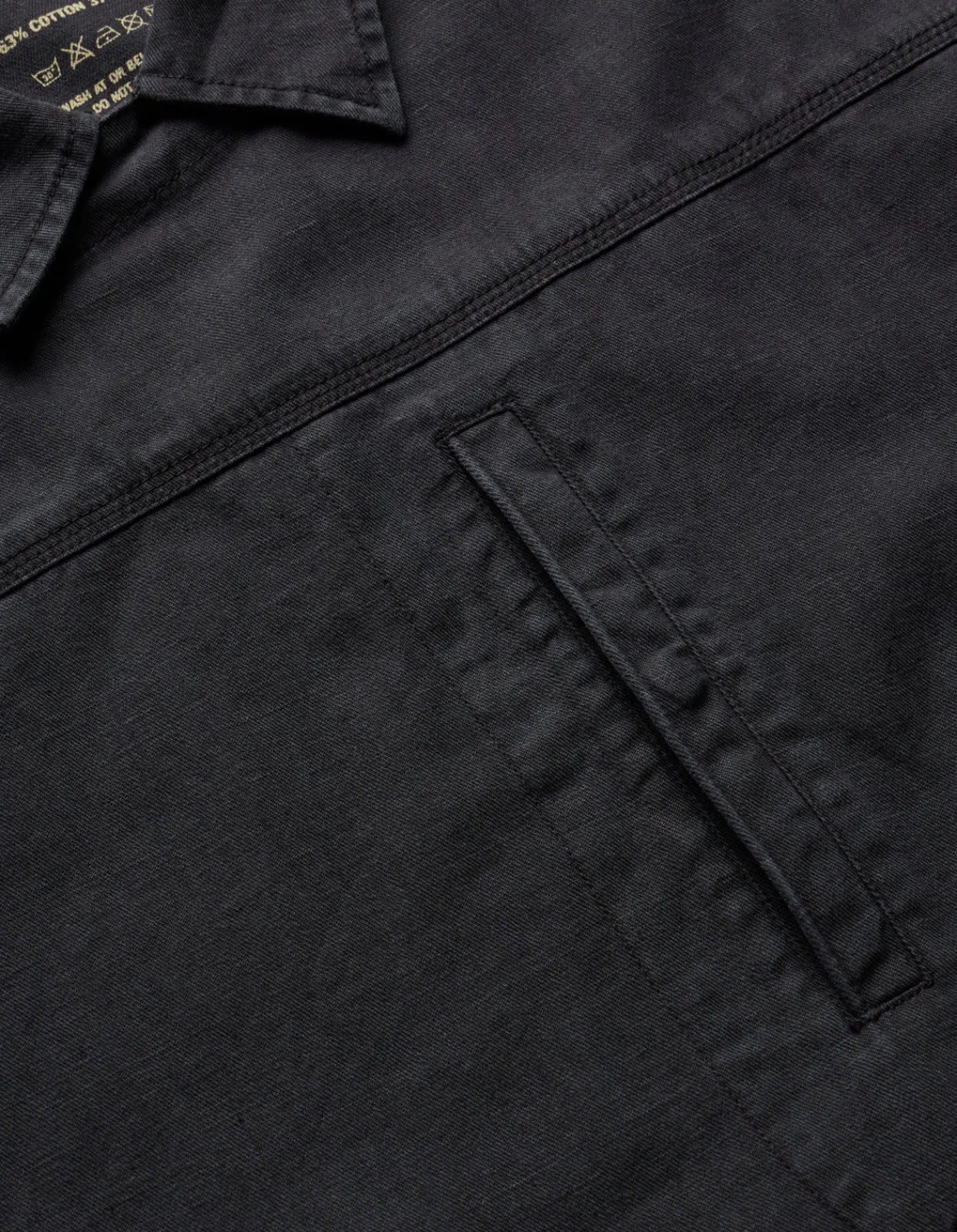 Shirts*Maharishi 4512 Asym Monk Shirt Black