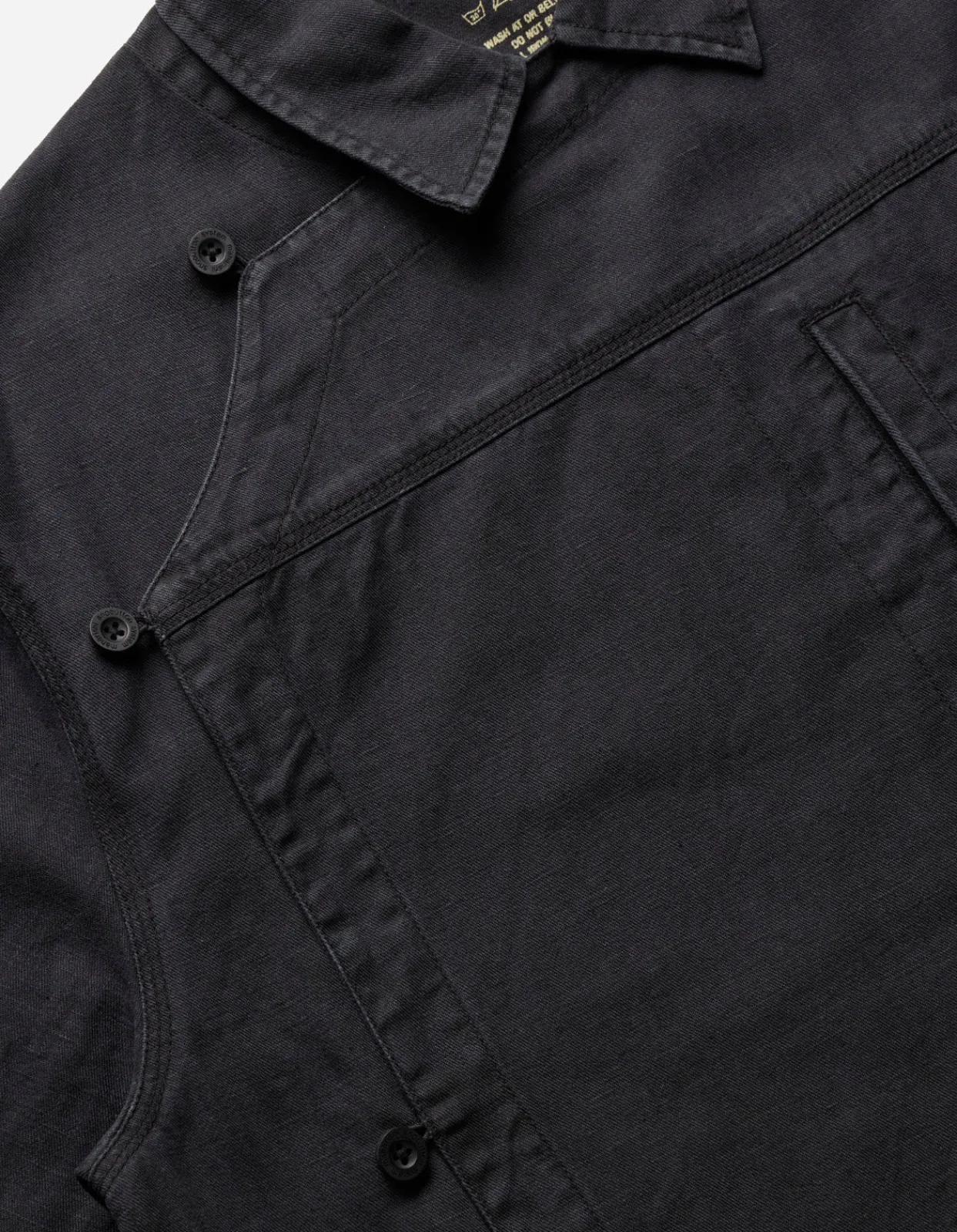 Shirts*Maharishi 4512 Asym Monk Shirt Black