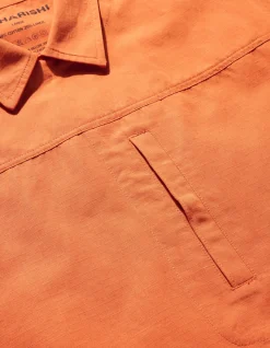 Shirts*Maharishi 4298 Asym Monk Shirt Rust