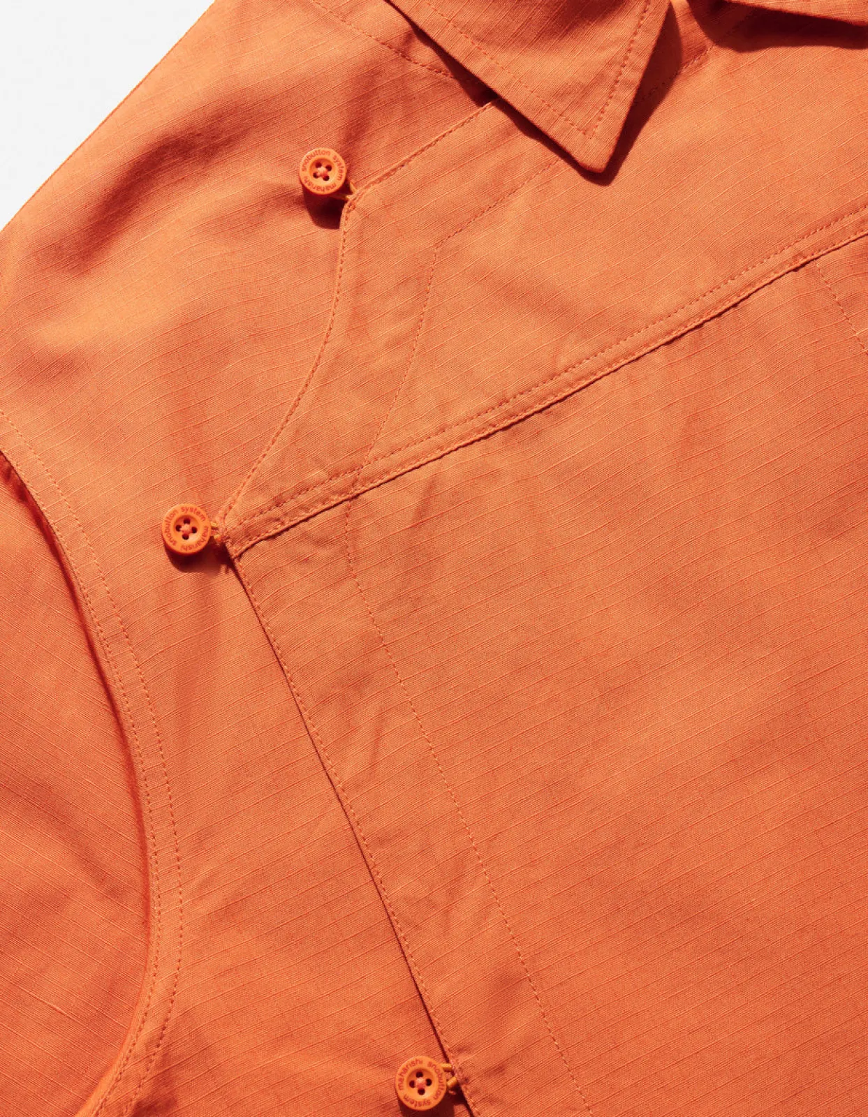 Shirts*Maharishi 4298 Asym Monk Shirt Rust