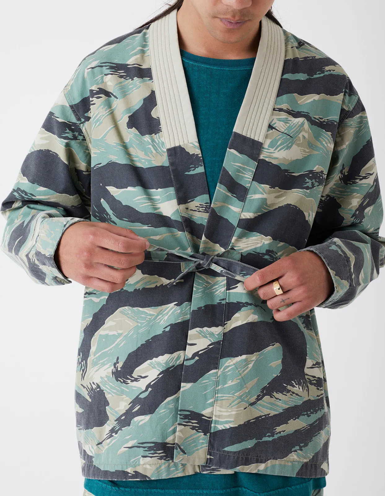 Kimonos*Maharishi 4027 Camo Hanten Overshirt Jungle