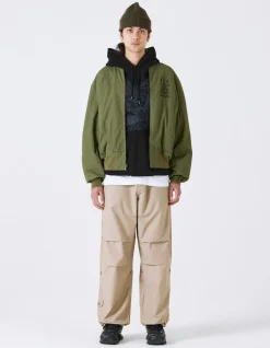 Jackets*Maharishi 4289 Camo Reversible Flight Jacket Mint Gold/Olive