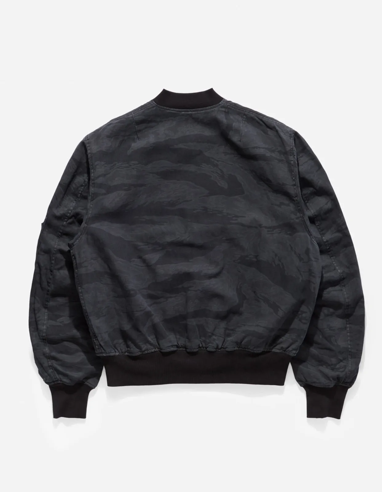 Jackets*Maharishi 4289 Camo Reversible Flight Jacket Subdued Night/Black