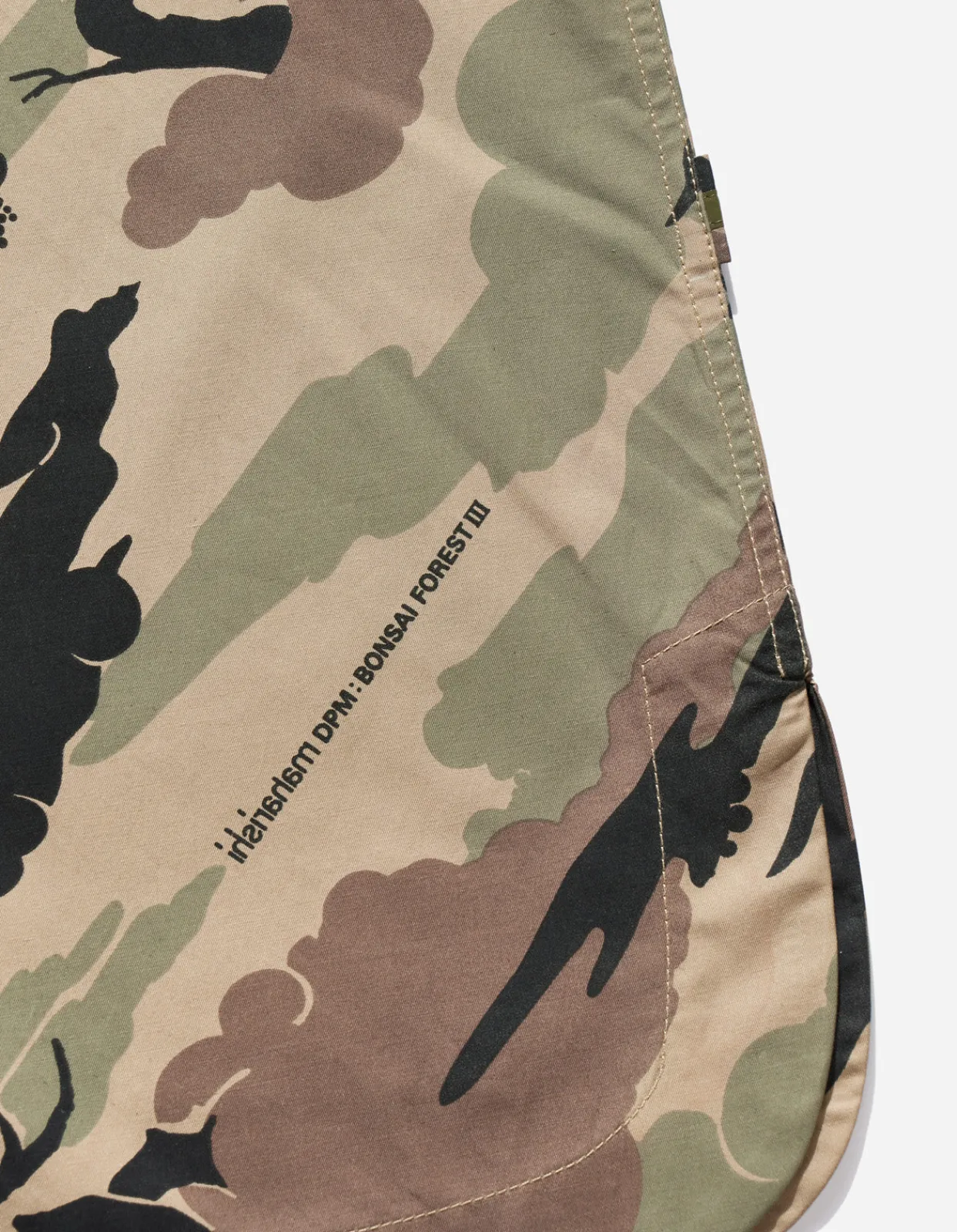Shirts*Maharishi 4522 Camo Stand Collar Shirt Woodland