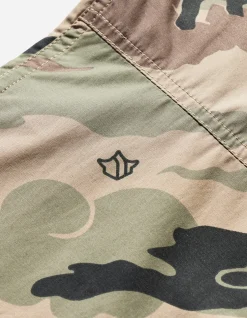 Shirts*Maharishi 4522 Camo Stand Collar Shirt Woodland