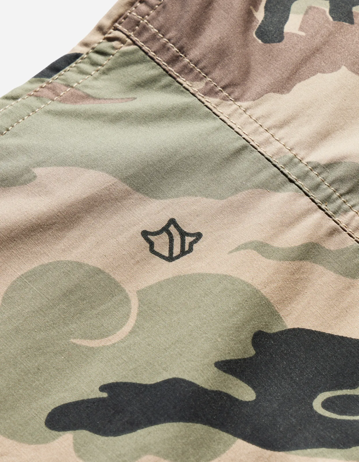 Shirts*Maharishi 4522 Camo Stand Collar Shirt Woodland