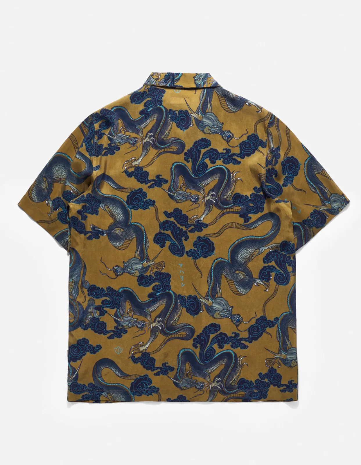 Shirts*Maharishi 4234 Cloud Dragon Camp Collar Shirt Olive