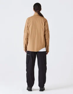Shirts*Maharishi 4235 Cordura® Nyco® Tech Travel Shirt Mushroom