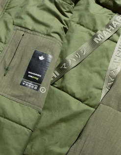 Parkas*Maharishi 4221 Cordura Nyco® Wr Padded Parka Olive