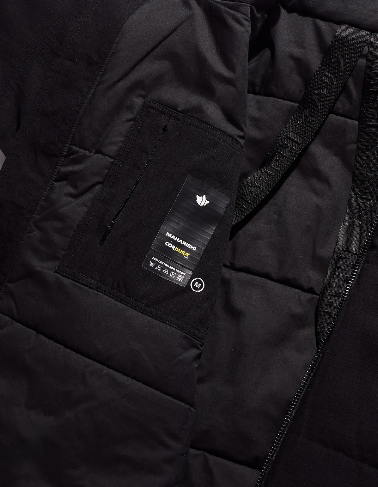 Parkas*Maharishi 4221 Cordura Nyco® Wr Padded Parka Black
