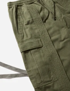 Cargo Pants*Maharishi 4511 Cropped U.S. Hakama Track Pants Olive Og-107F