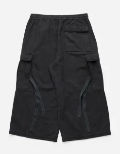 Cargo Pants*Maharishi 4511 Cropped U.S. Hakama Track Pants Black