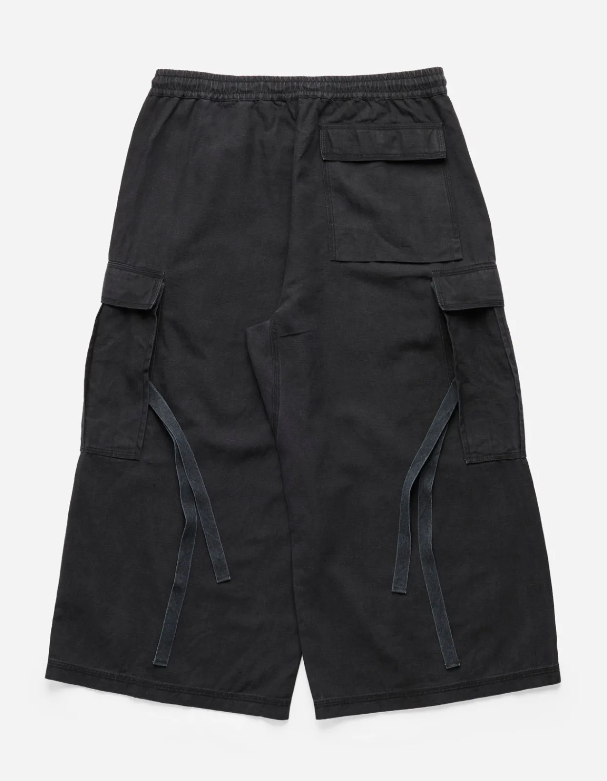Cargo Pants*Maharishi 4511 Cropped U.S. Hakama Track Pants Black