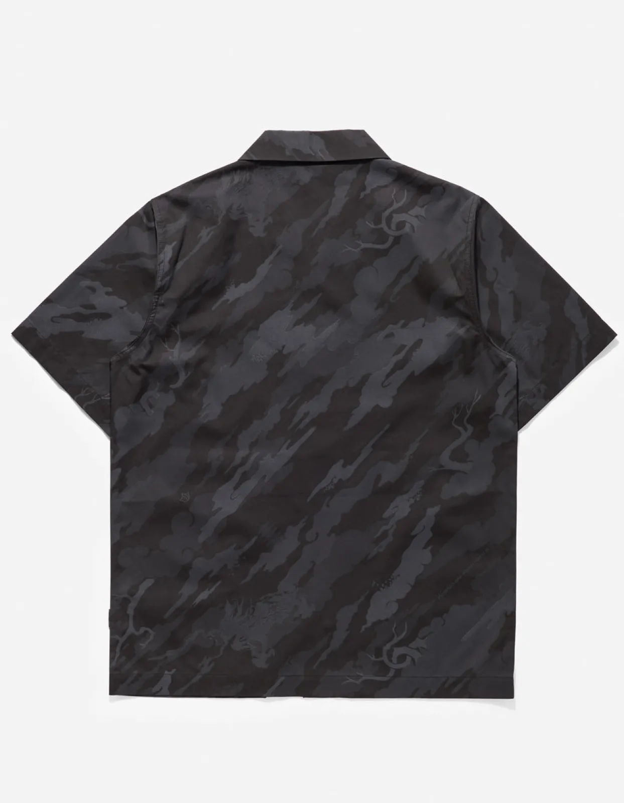 Shirts*Maharishi 4312 Dpm:Bonsai Forest Camp Collar Shirt Subdued Night