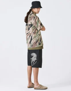 Shirts*Maharishi 4312 Dpm:Bonsai Forest Camp Collar Shirt Woodland