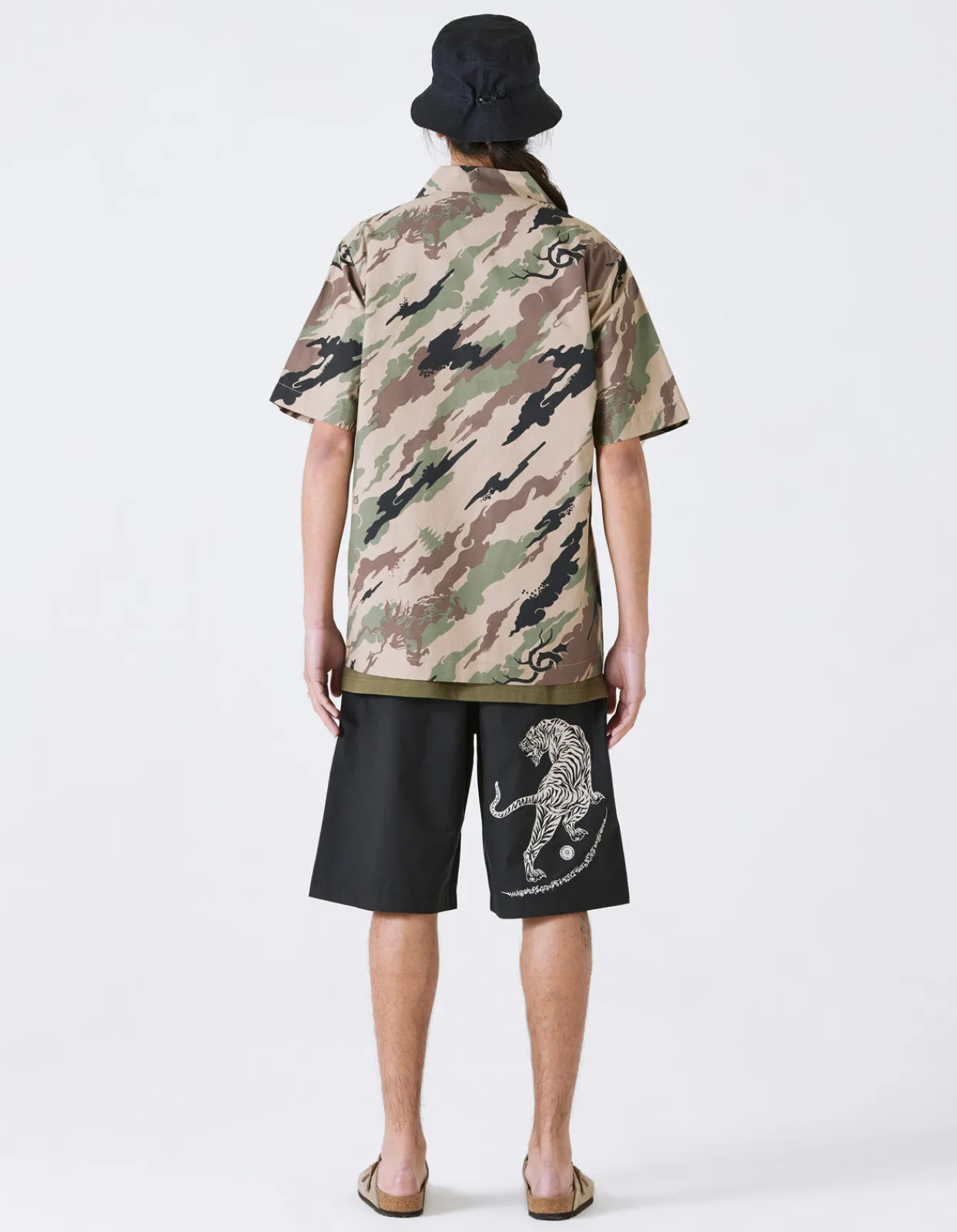 Shirts*Maharishi 4312 Dpm:Bonsai Forest Camp Collar Shirt Woodland