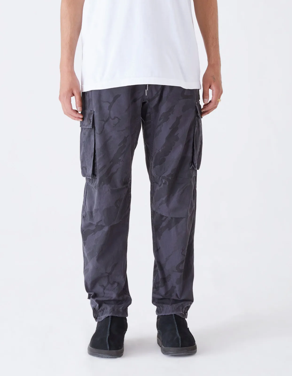 Track Pants*Maharishi 4309 Dpm:Bonsai Forest Cargo Track Pants Subdued Night