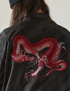 Shirts*Maharishi 4308 Dpm:Bonsai Forest Cloud Dragon Utility Shirt Subdued Night