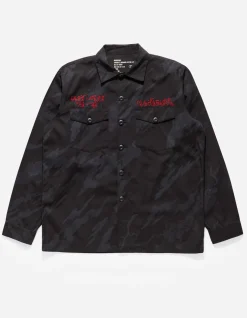 Shirts*Maharishi 4308 Dpm:Bonsai Forest Cloud Dragon Utility Shirt Subdued Night