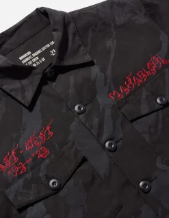 Shirts*Maharishi 4308 Dpm:Bonsai Forest Cloud Dragon Utility Shirt Subdued Night