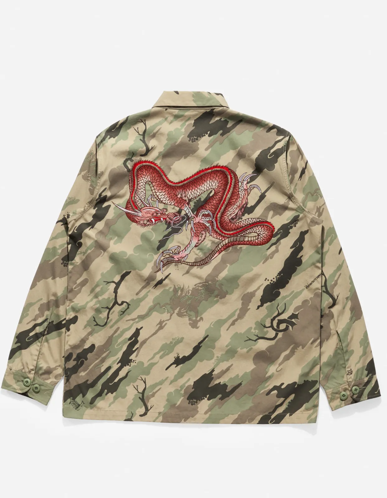 Shirts*Maharishi 4308 Dpm:Bonsai Forest Cloud Dragon Utility Shirt Woodland