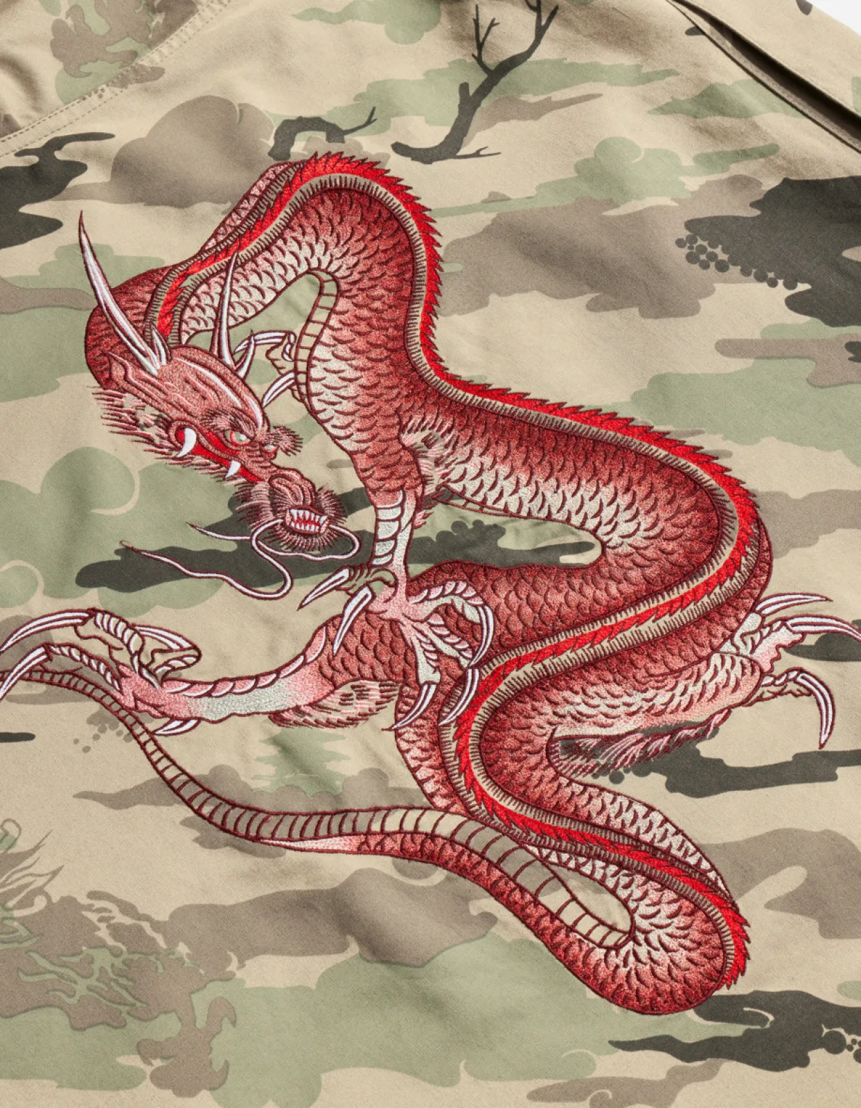 Shirts*Maharishi 4308 Dpm:Bonsai Forest Cloud Dragon Utility Shirt Woodland