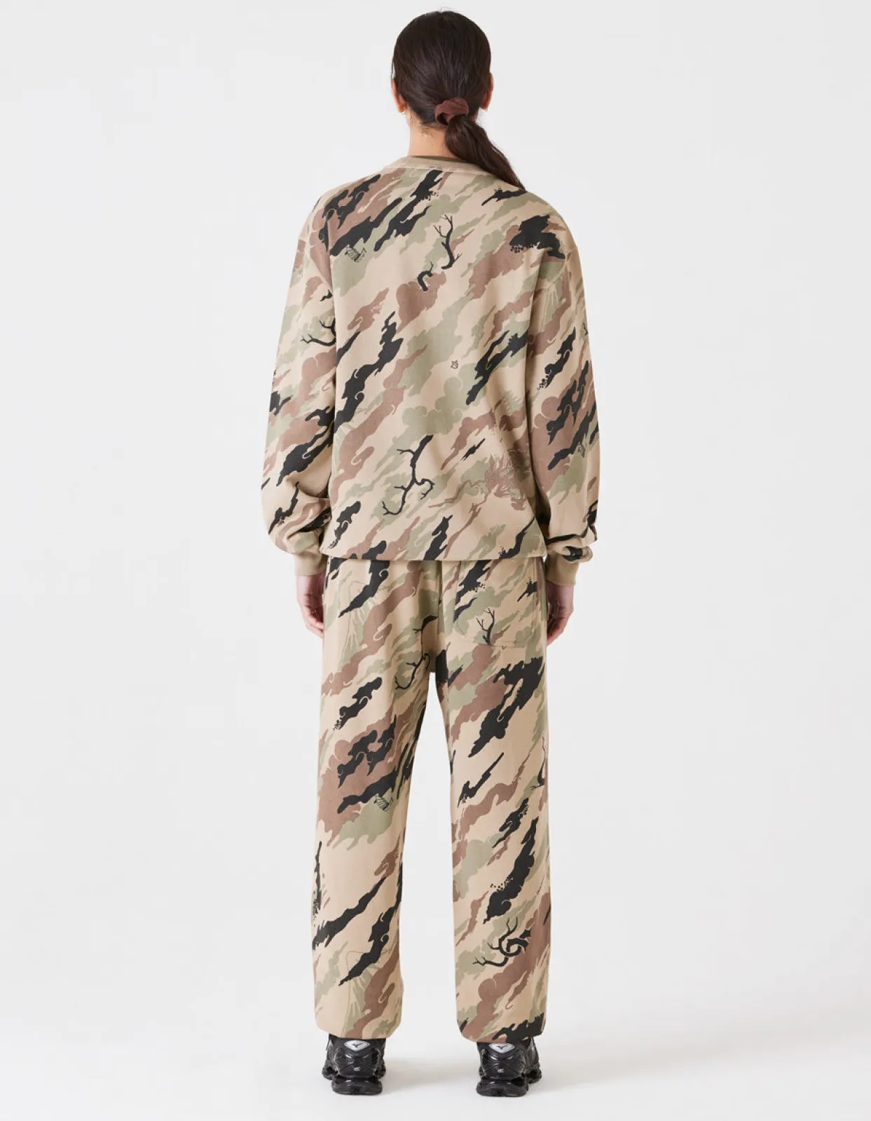Crew Sweats*Maharishi 4598 Dpm:Bonsai Forest Miltype Embroidered Crew Sweat Woodland