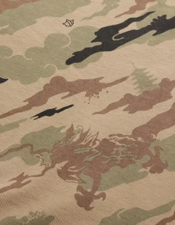 Crew Sweats*Maharishi 4598 Dpm:Bonsai Forest Miltype Embroidered Crew Sweat Woodland