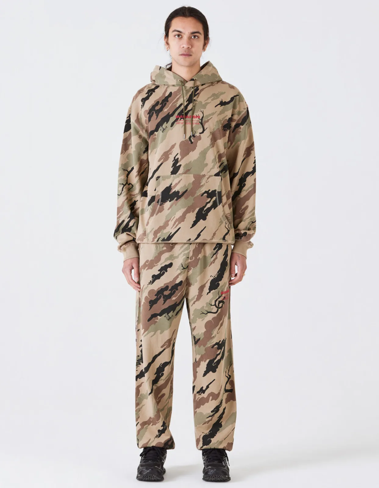 Hooded Sweats*Maharishi 4597 Dpm:Bonsai Forest Miltype Embroidered Hooded Sweat Woodland