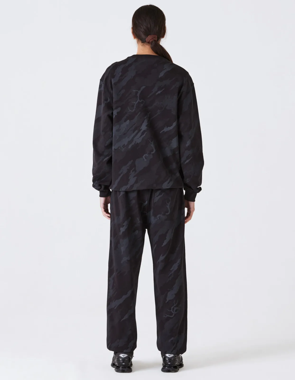 Crew Sweats*Maharishi 4598 Dpm:Bonsai Forest Miltype Embroidered Crew Sweat Subdued Night