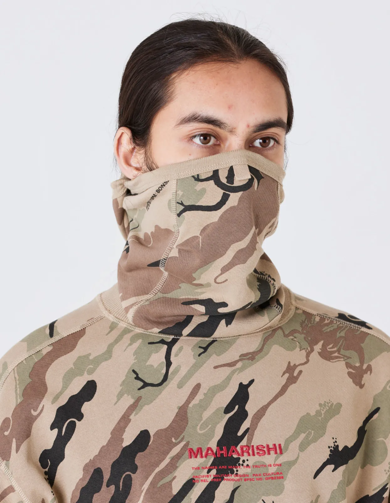 Hats And Scarves*Maharishi 4315 Dpm:Bonsai Forest Reversible Barbute Balaclava Woodland