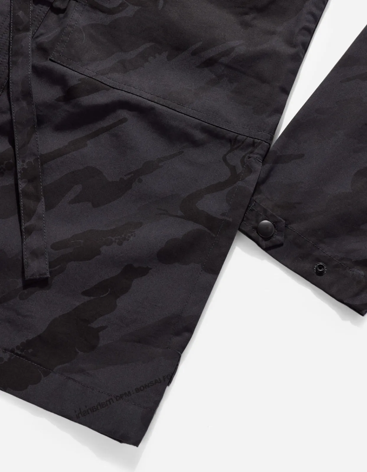 Kimonos*Maharishi 4306 Dpm:Bonsai Forest Utility Kimono Overshirt Subdued Night