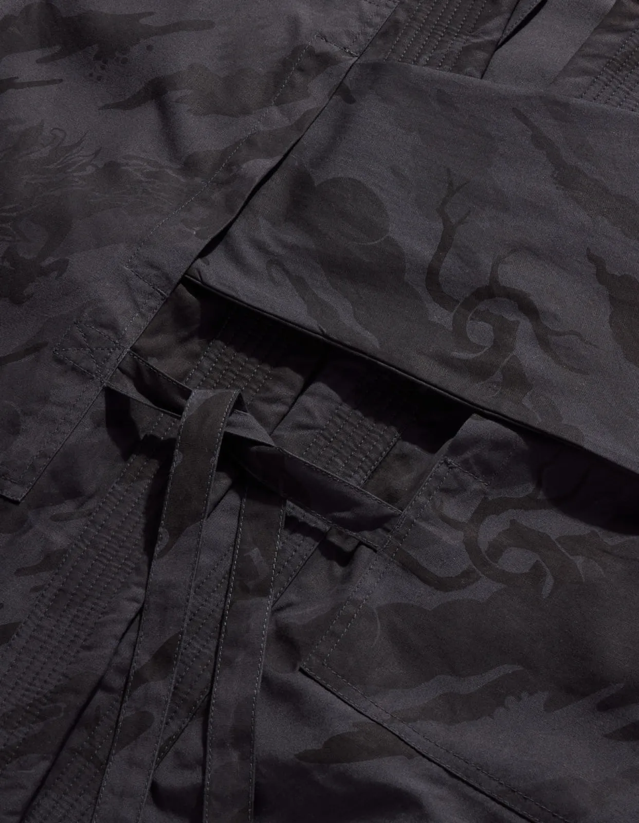 Kimonos*Maharishi 4306 Dpm:Bonsai Forest Utility Kimono Overshirt Subdued Night