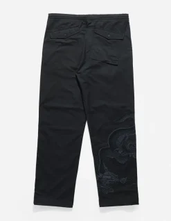 Original Snopants*Maharishi 4215 Dragon Embroidered Straight Snopants® Black/Tonal