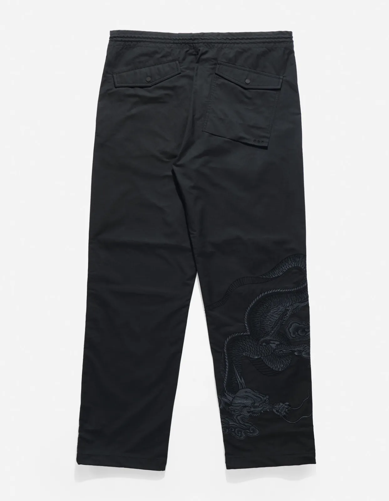 Original Snopants*Maharishi 4215 Dragon Embroidered Straight Snopants® Black/Tonal