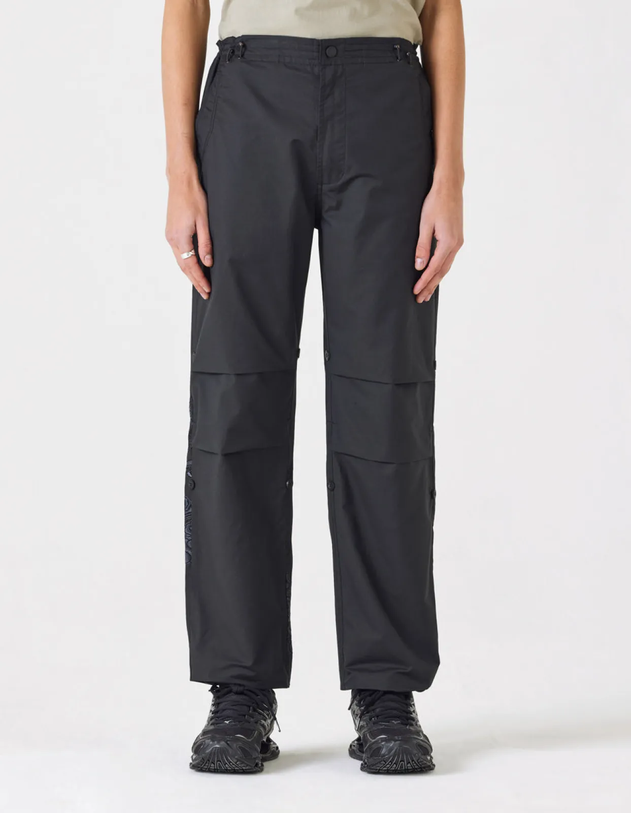 Original Snopants*Maharishi 4215 Dragon Embroidered Straight Snopants® Black/Tonal
