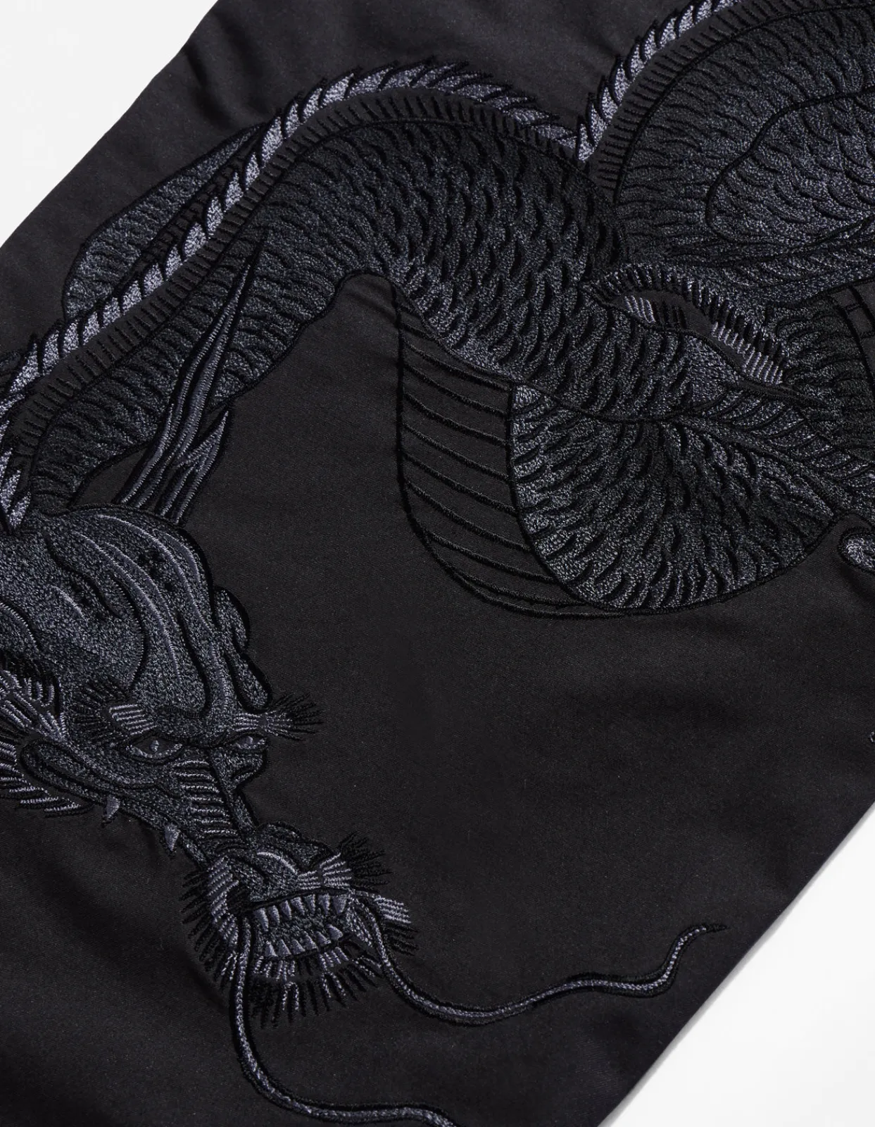 Original Snopants*Maharishi 4215 Dragon Embroidered Straight Snopants® Black/Tonal