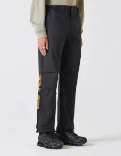 Original Snopants*Maharishi 4215 Dragon Embroidered Straight Snopants® Golden Black
