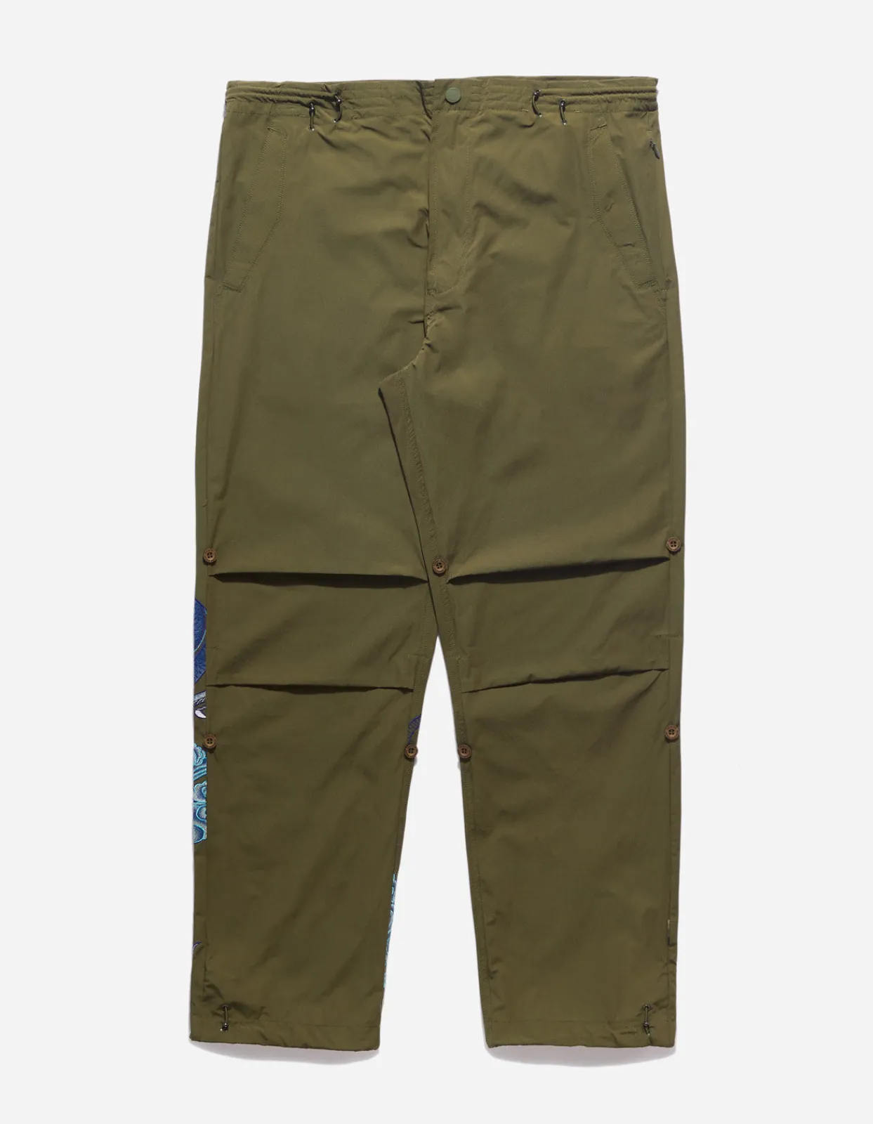Original Snopants*Maharishi 4215 Dragon Embroidered Straight Snopants® Olive Og-107F