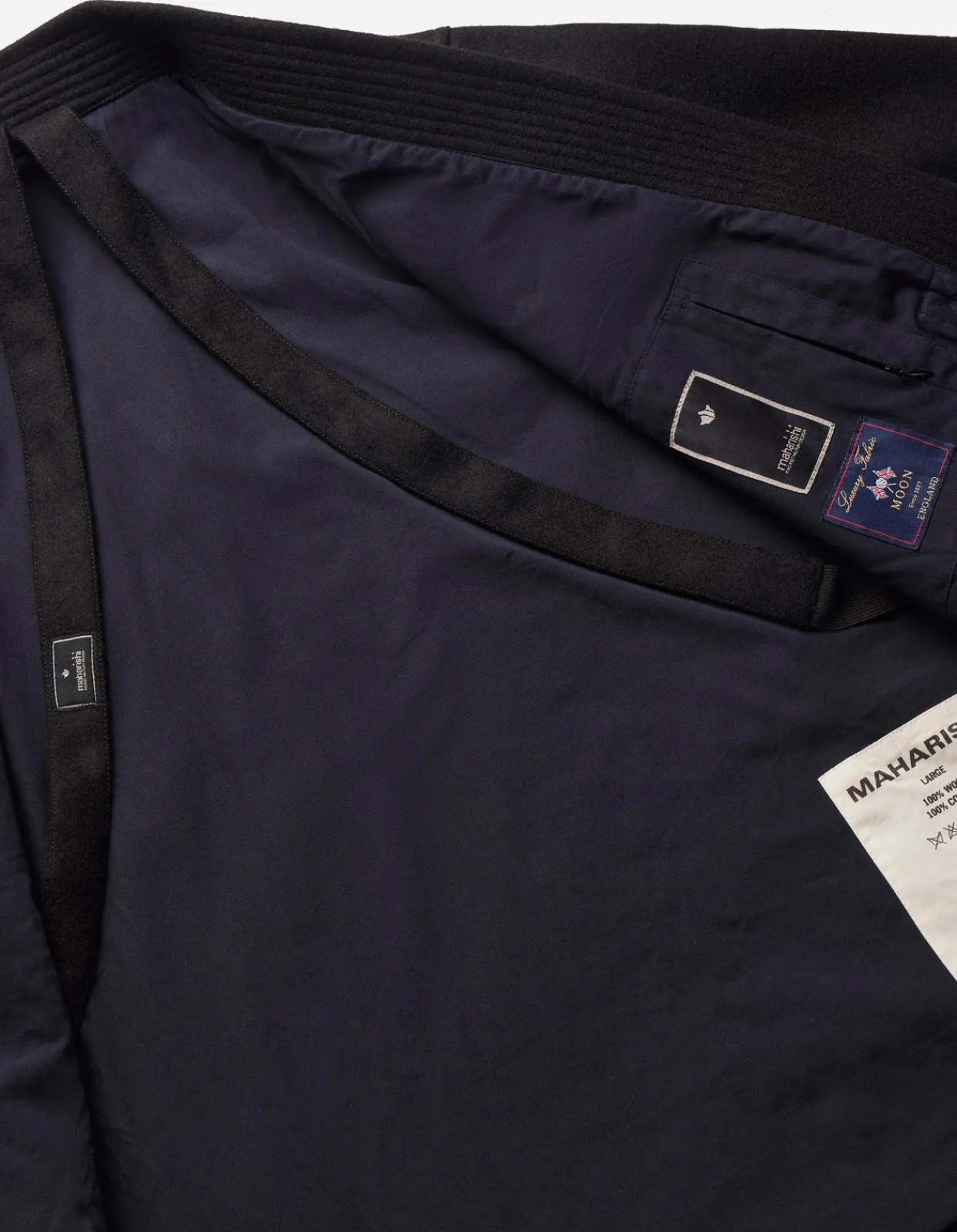 Kimonos*Maharishi 4533 Duality Stadium Kimono Tonal Black