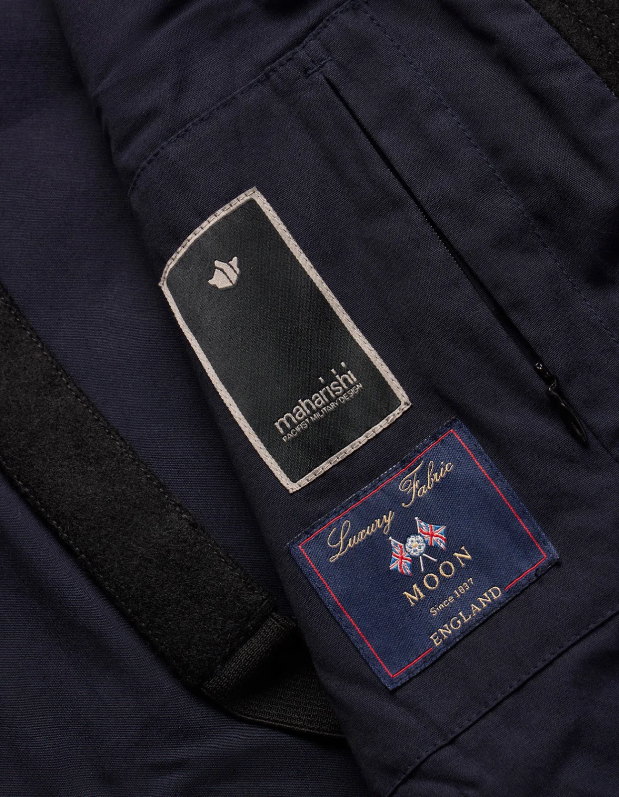 Kimonos*Maharishi 4533 Duality Stadium Kimono Tonal Black