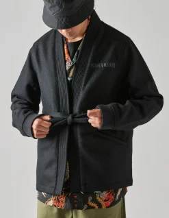 Kimonos*Maharishi 4533 Duality Stadium Kimono Tonal Black