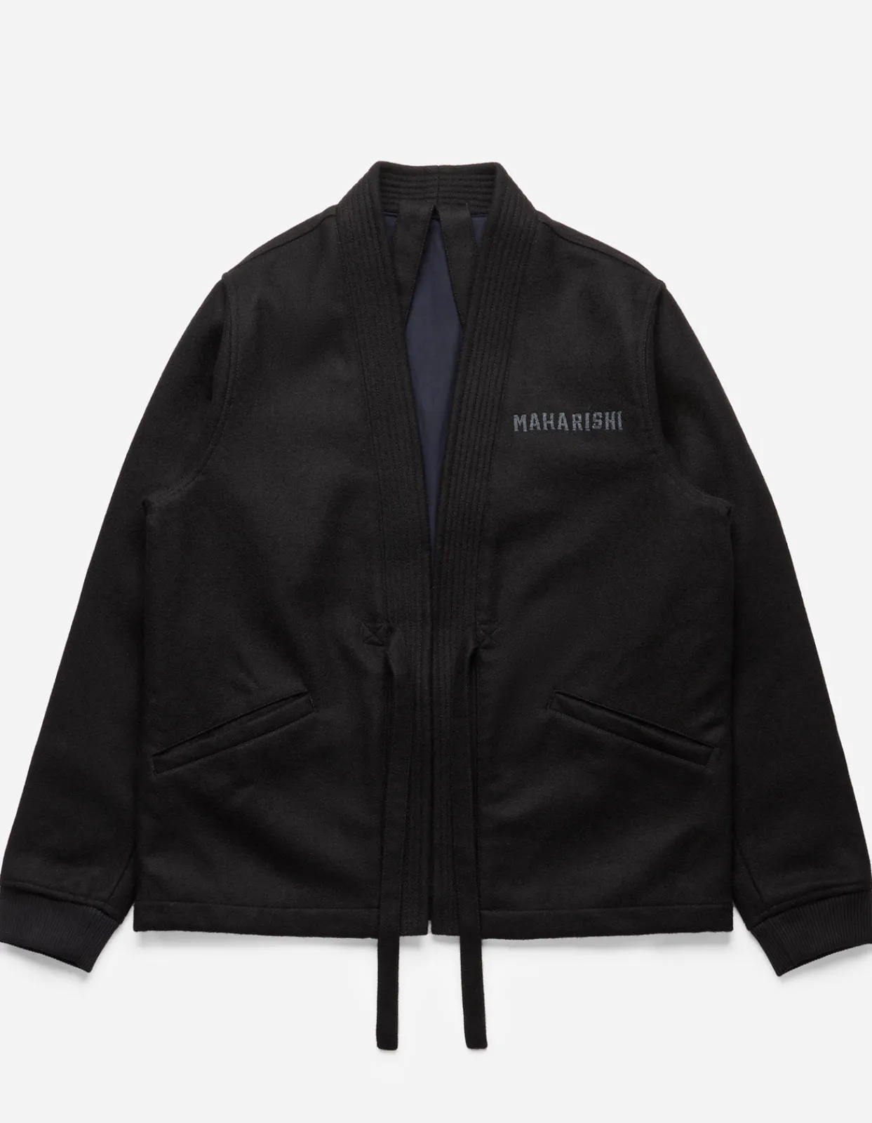Kimonos*Maharishi 4533 Duality Stadium Kimono Tonal Black