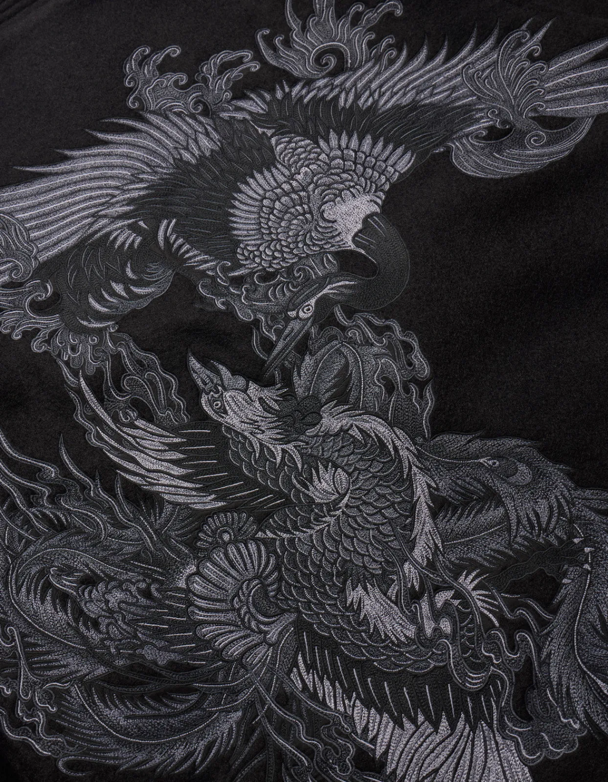 Kimonos*Maharishi 4533 Duality Stadium Kimono Tonal Black