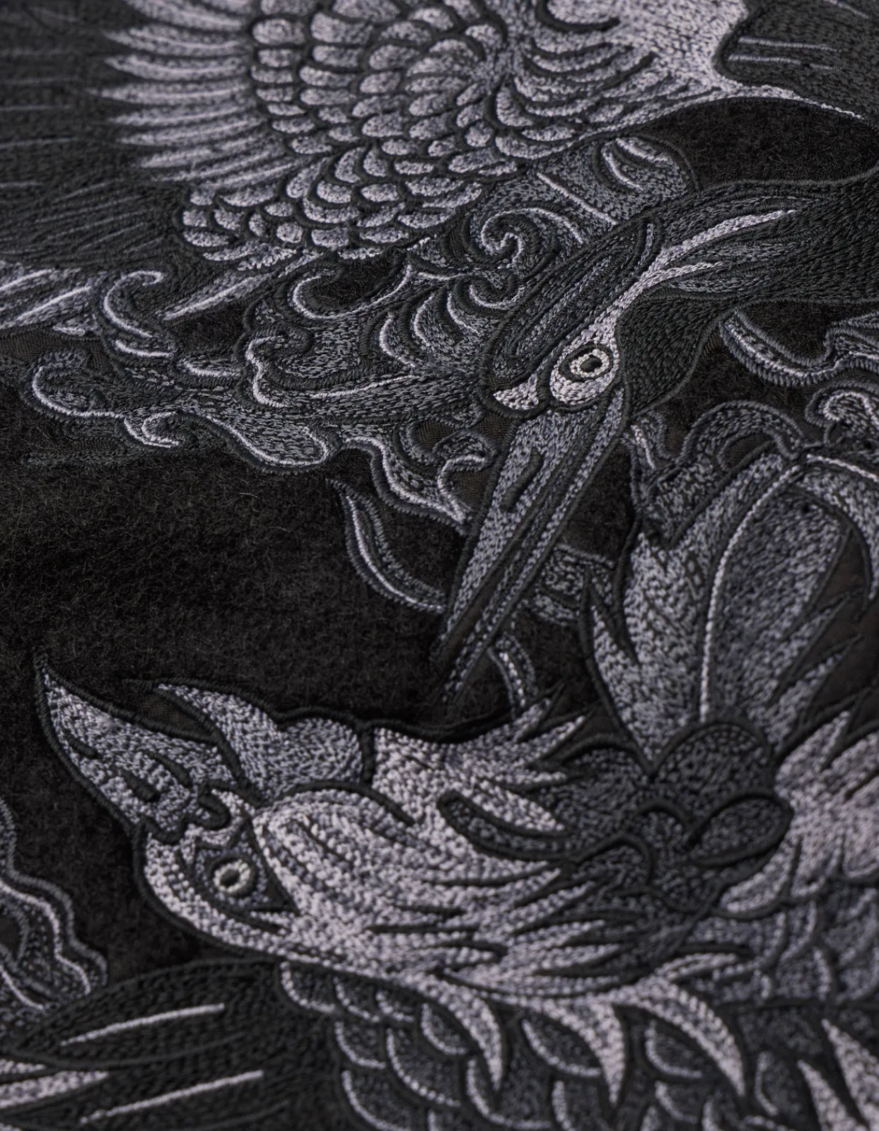 Kimonos*Maharishi 4533 Duality Stadium Kimono Tonal Black