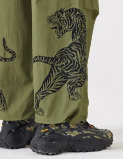 Original Snopants*Maharishi 4282 Duelling Tigers Embroidered Loose Snopants® Olive Og-107F